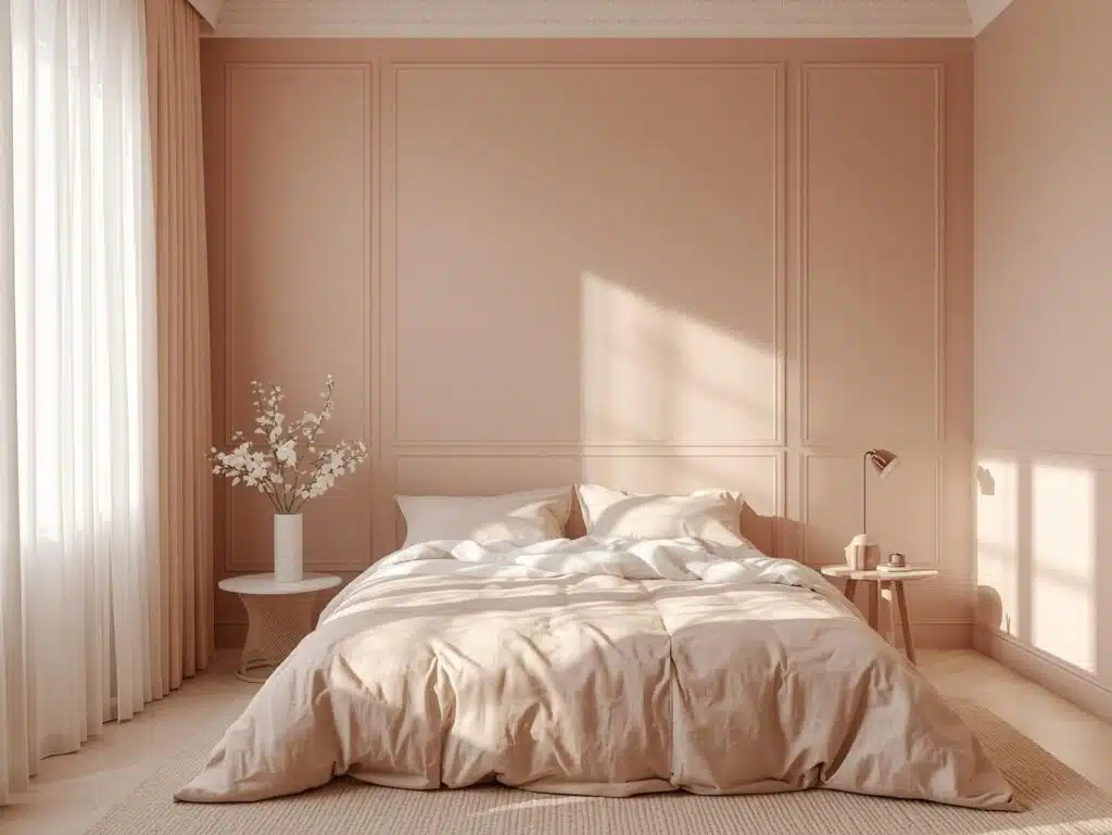soft pink bedroom