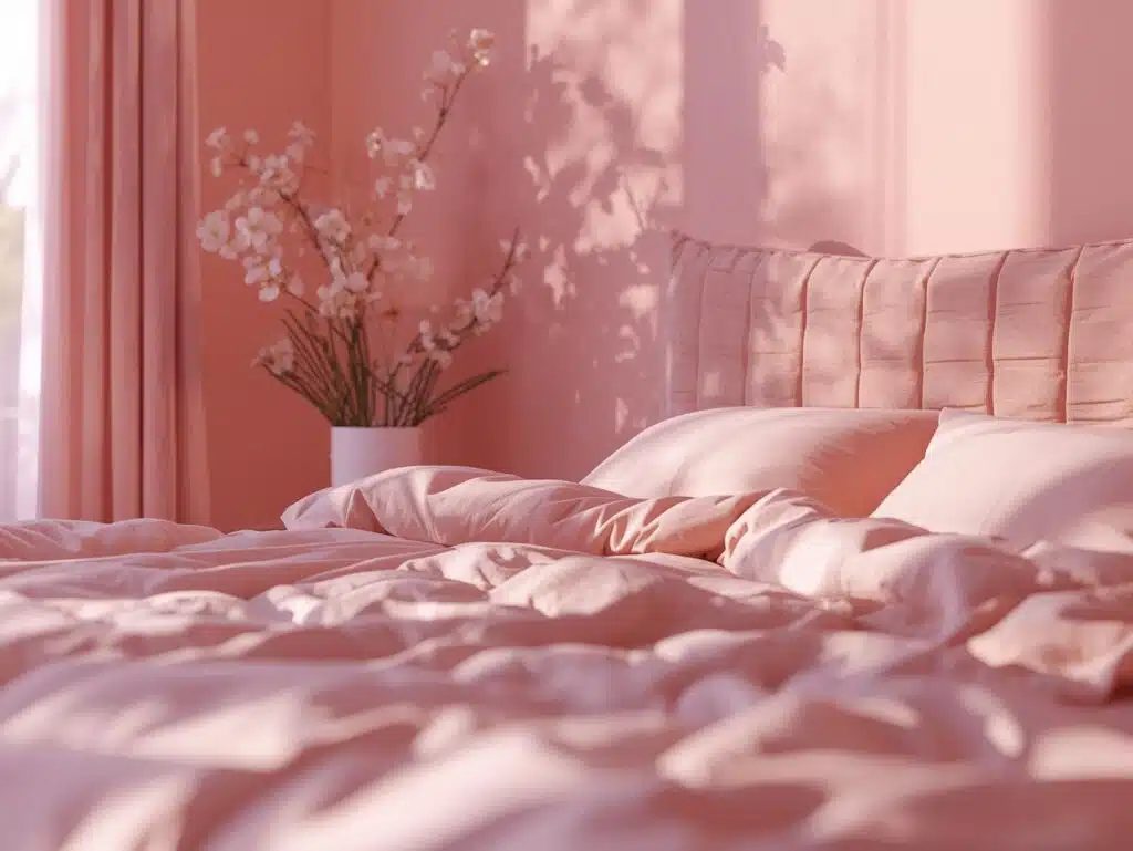 soft pink bedroom
