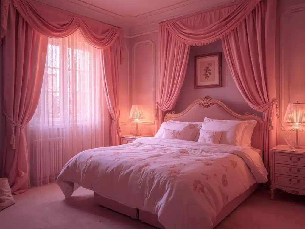 soft pink bedroom