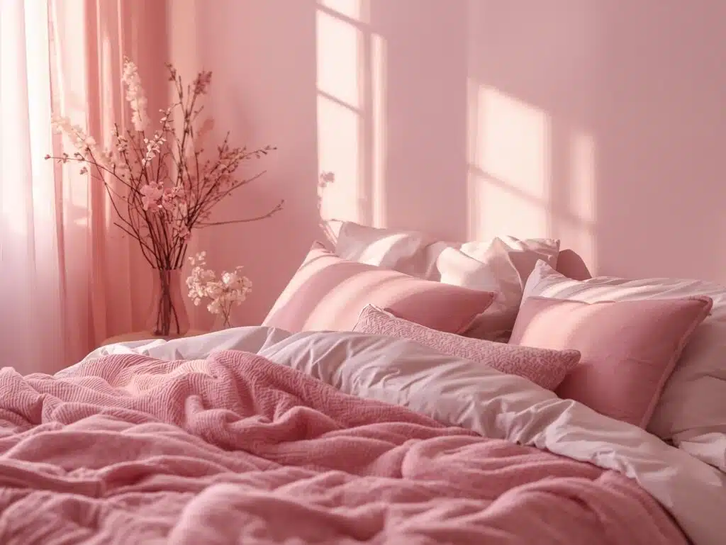 soft pink bedroom