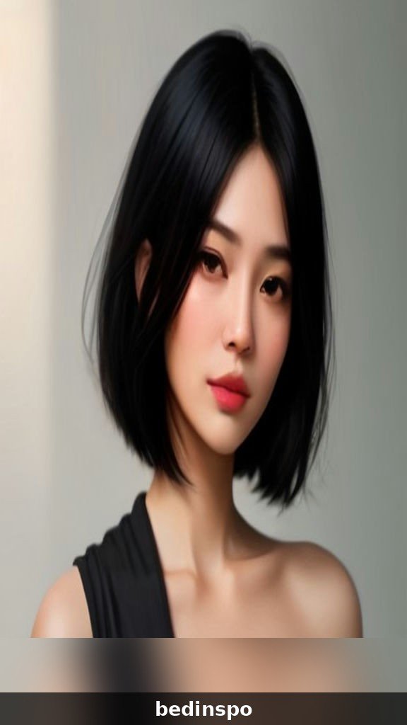 8. Tousled Black Riviera Bob