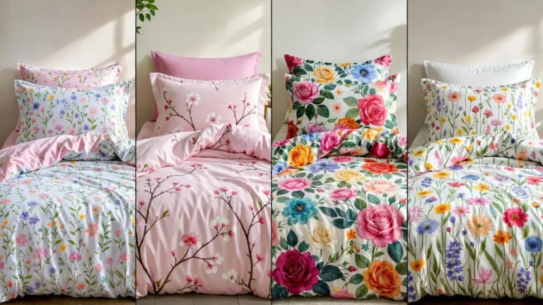 summer floral bedding