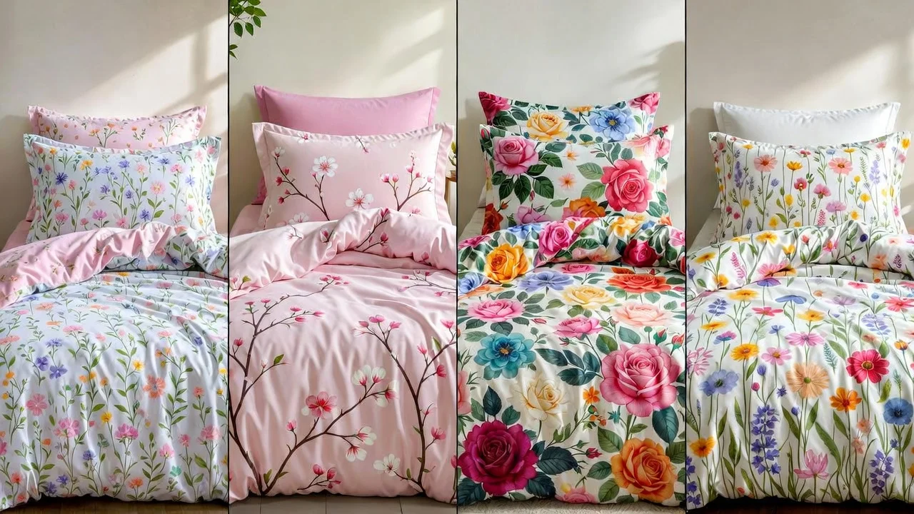 summer floral bedding