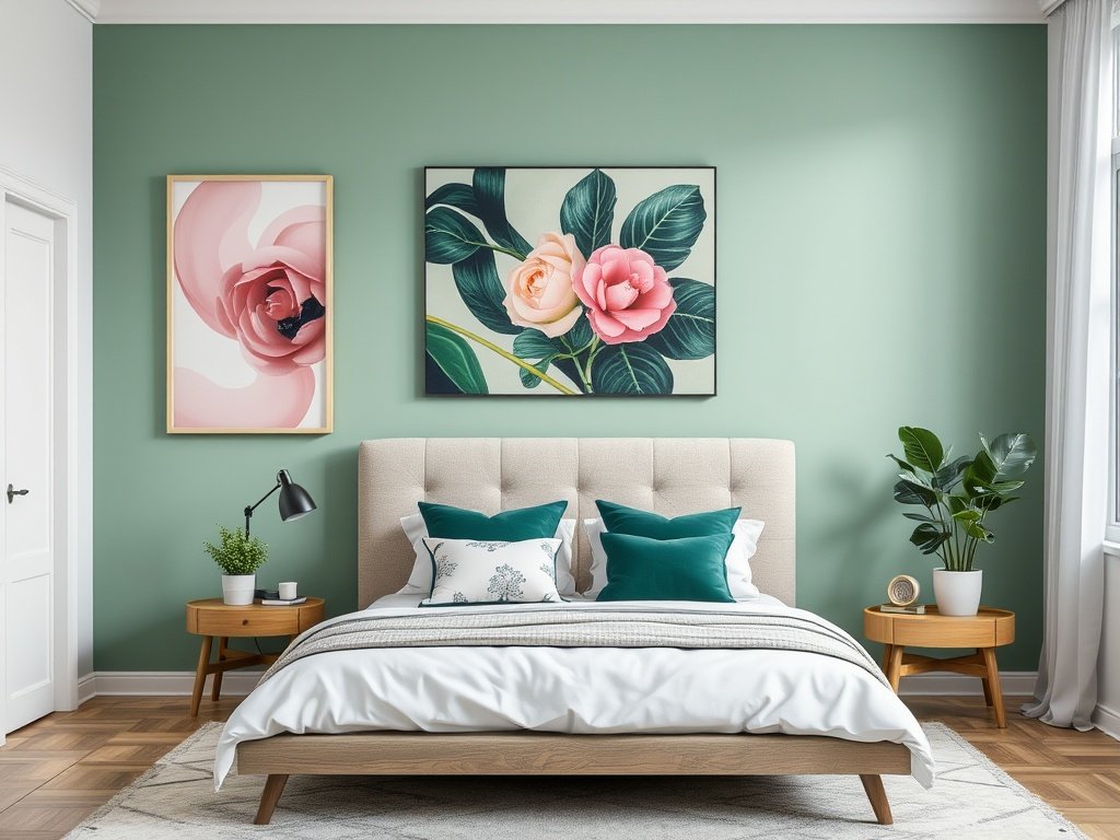 Pink & Green Wall Art 