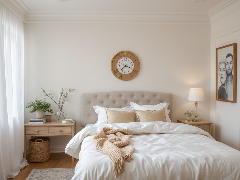 Soft White for a Bright and Peaceful Bedroom