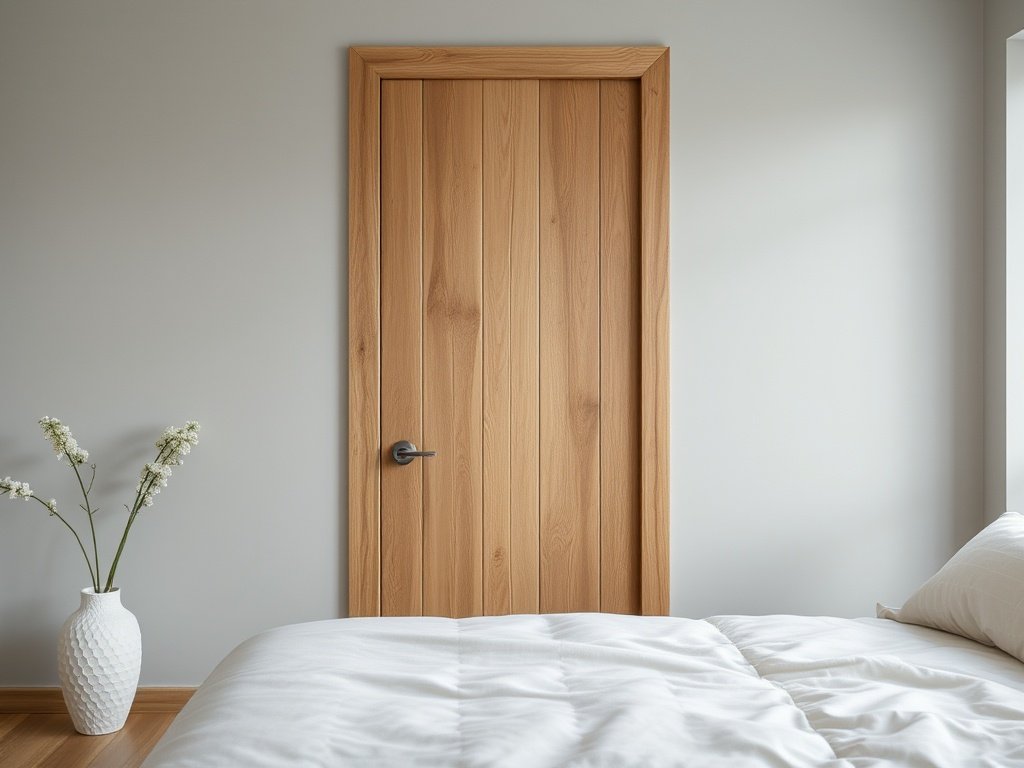 Vertical Wooden Slat Door