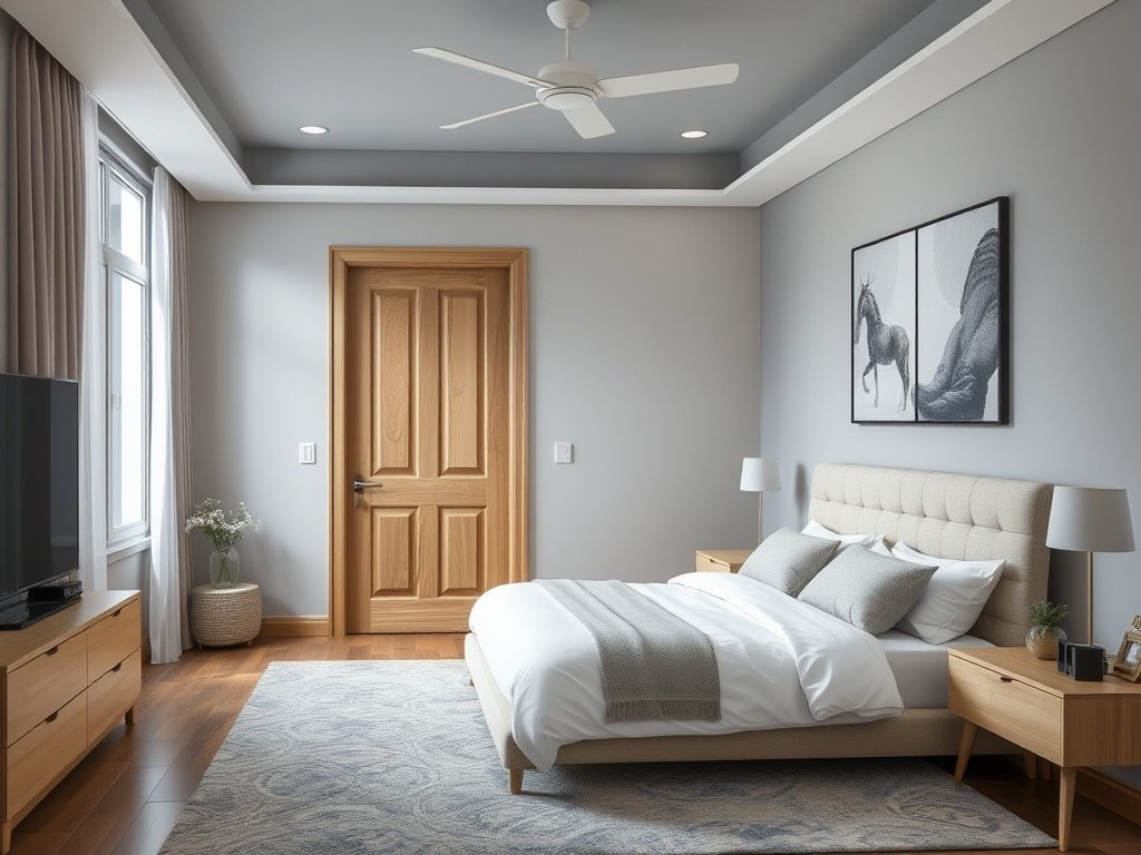 Engineered Semi-Solid Wooden Door