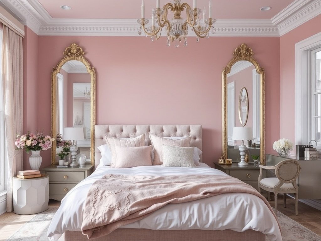 Dreamy Pink and Grey Bedrooms 