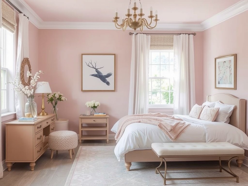 Pair Blush Pink with White for a Fresh Look