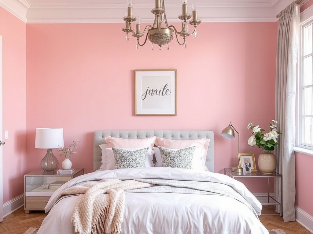 Dreamy Pink and Grey Bedrooms