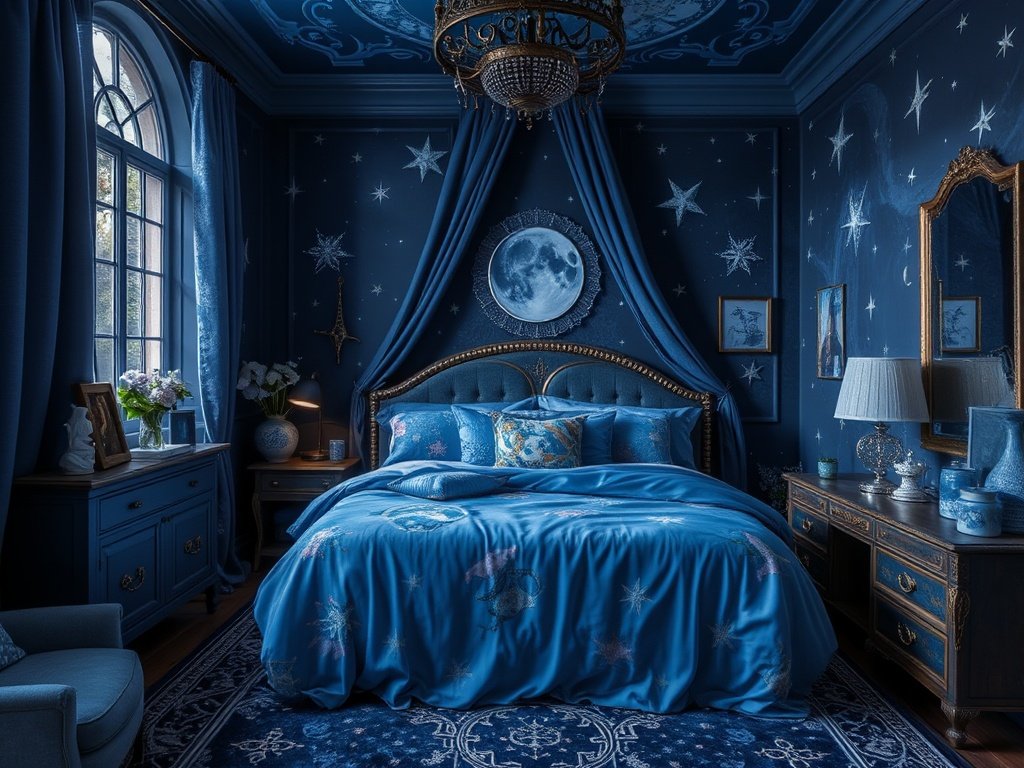 Blue Witchy Bedroom