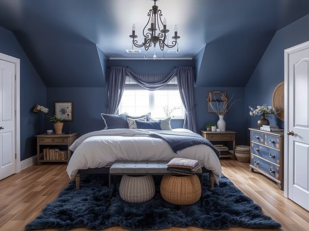 blue witchy bedroom