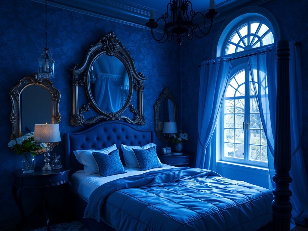 blue witchy bedroom