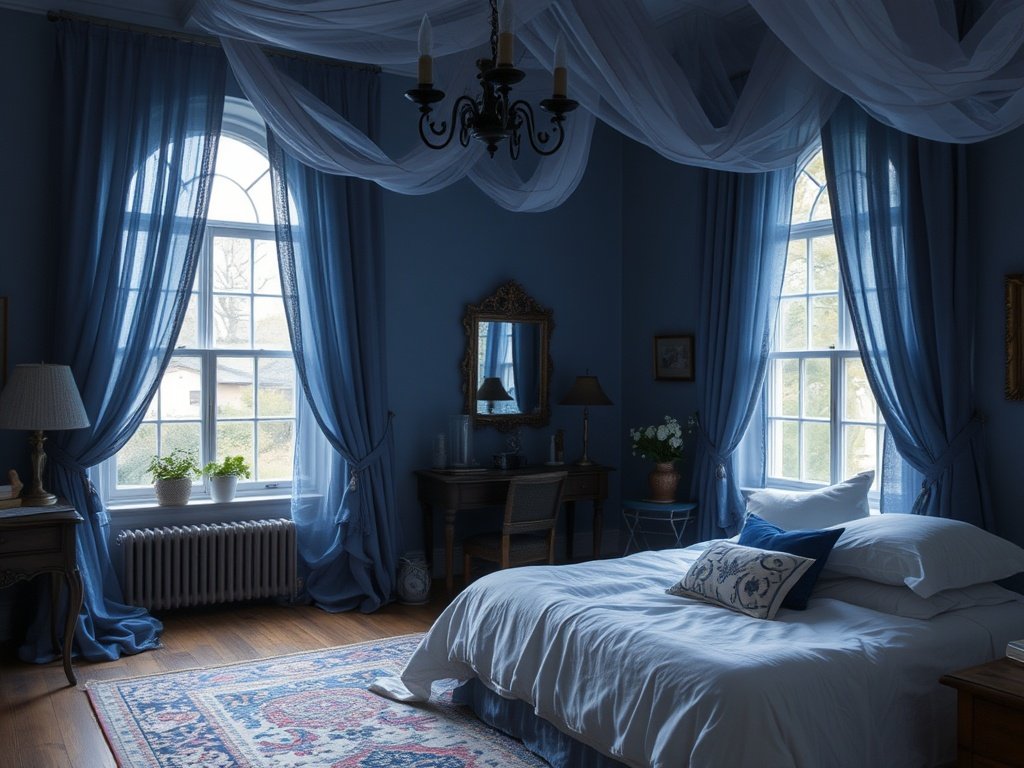blue witchy bedroom