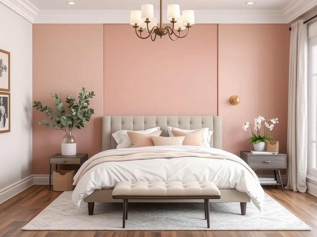  Dusty Pink Accent Wall 