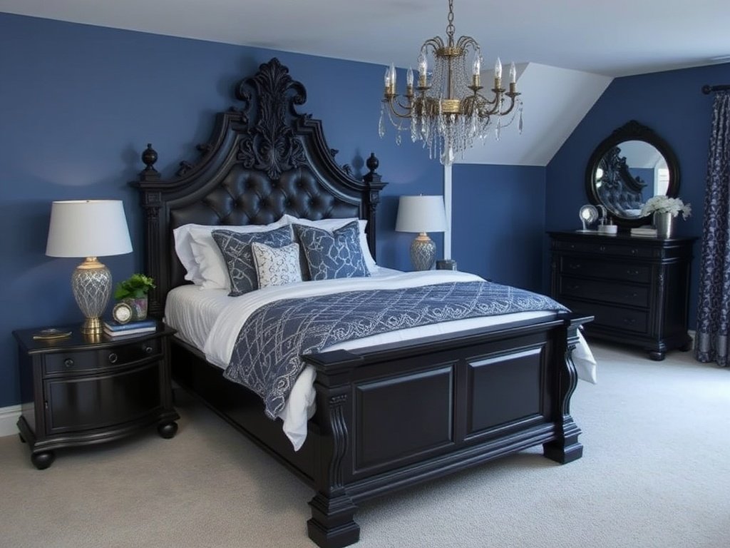 blue witchy bedroom