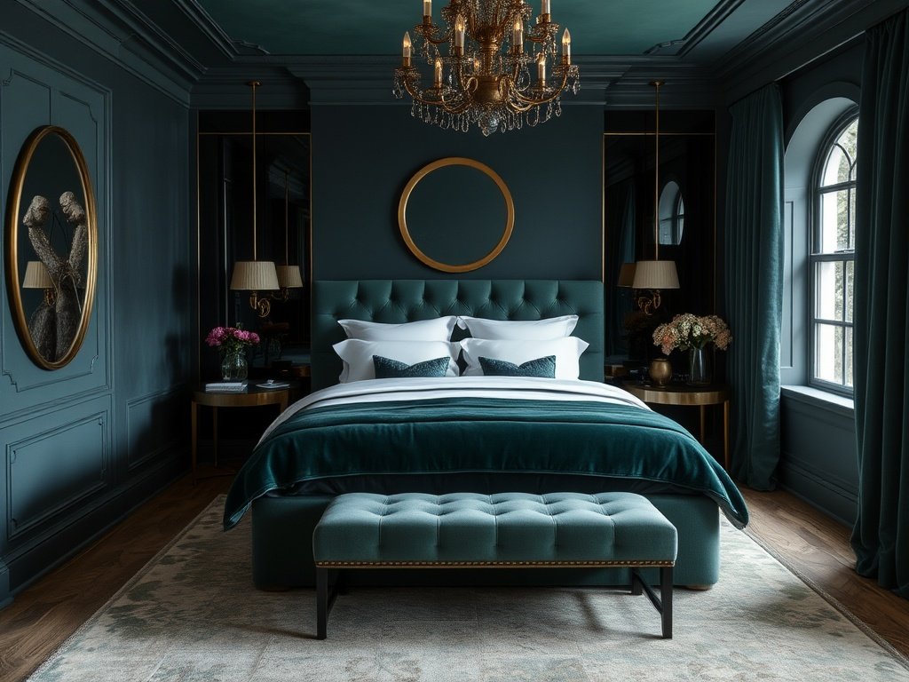 Deep Emerald Velvet Sanctuary