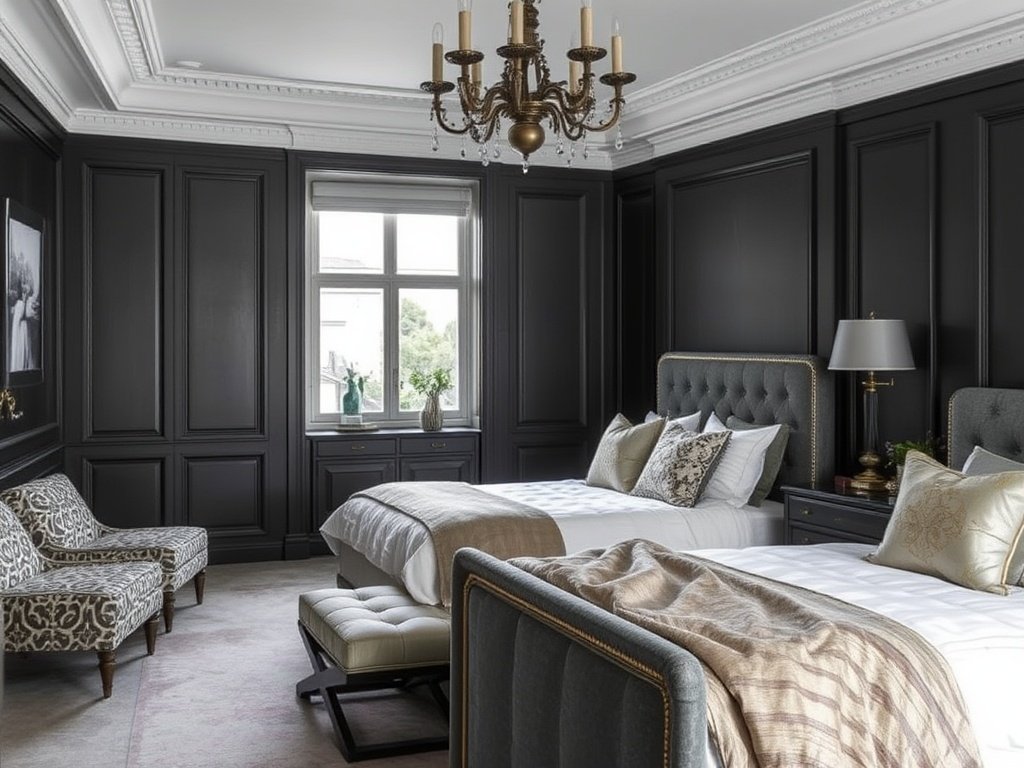 Charcoal Paneled Refinement