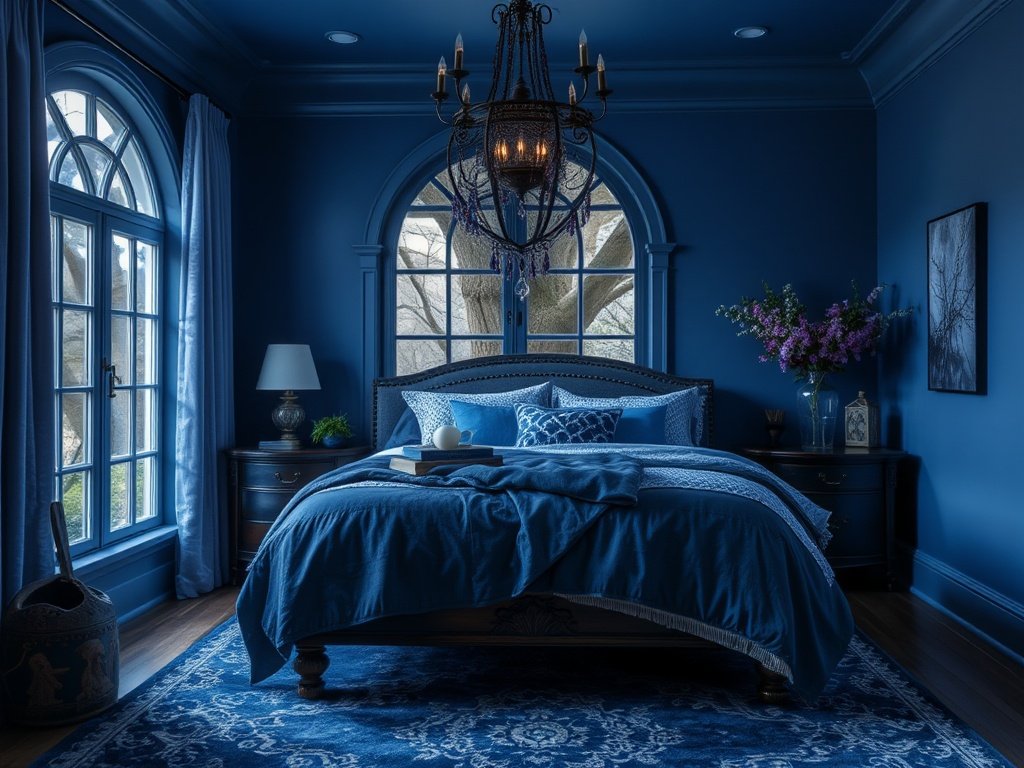 blue witchy bedroom