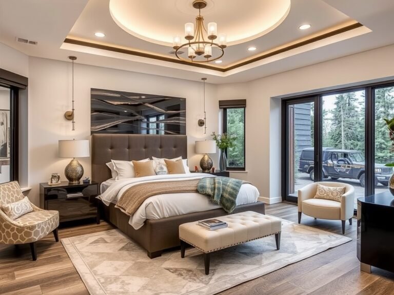 Unique Master Suite Bedroom