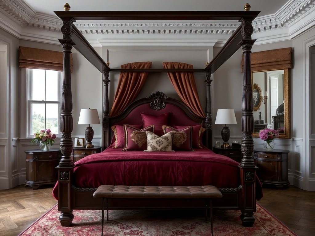 Timeless Oxblood Four-Poster