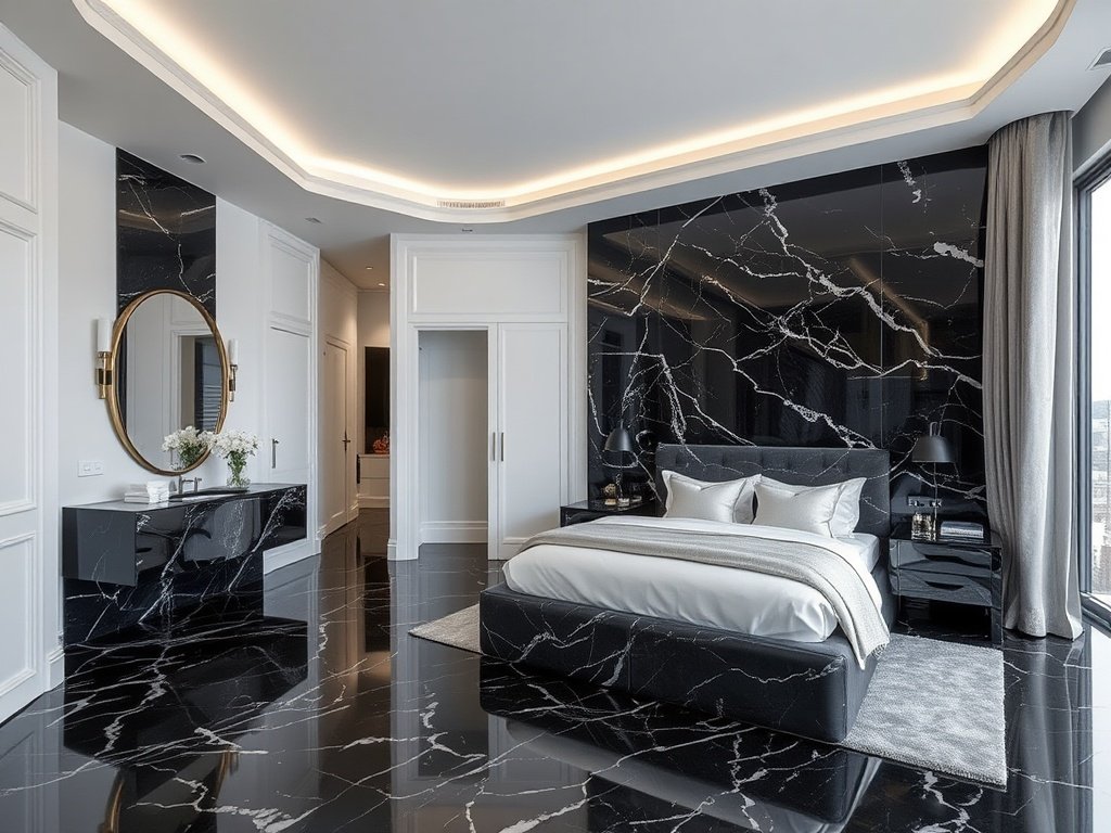 Black Marble Minimal Elegance