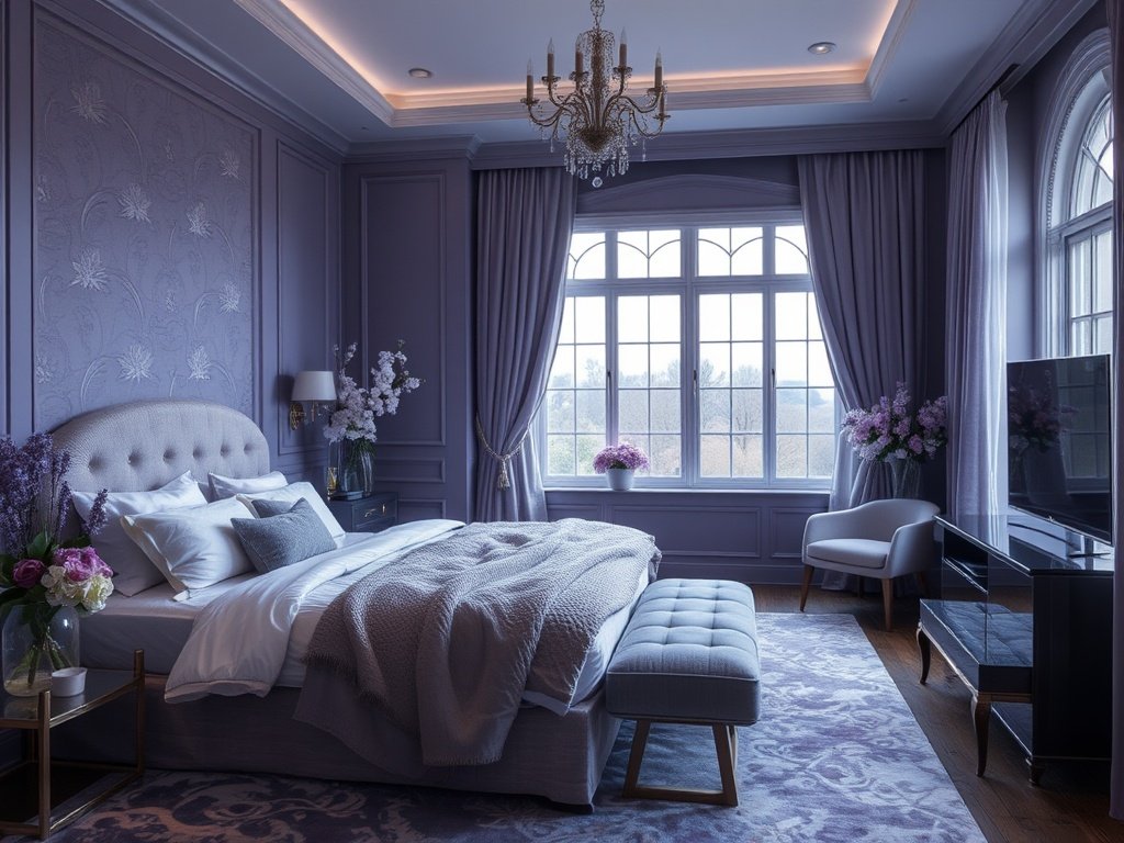 Soft Violet Corner Tranquility