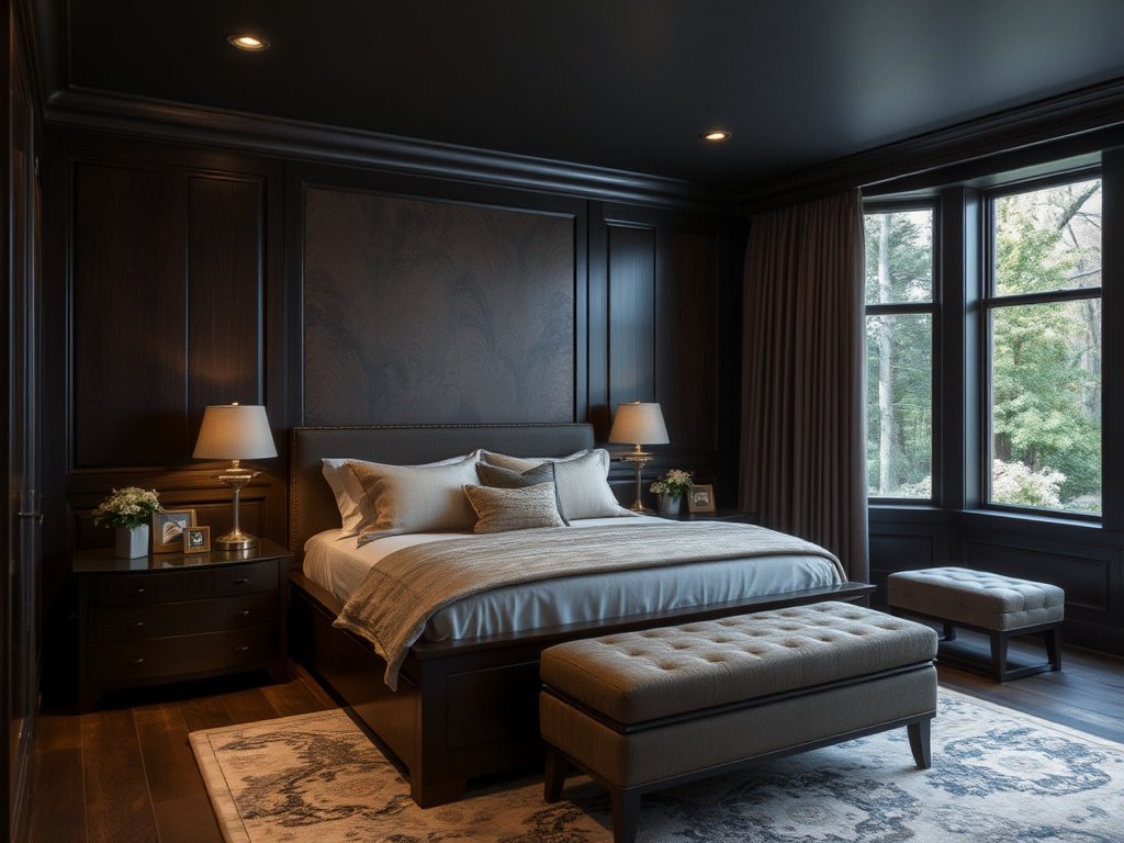 Dark Walnut Bay-Window Suite