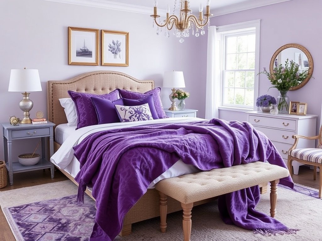 Purple Blankets and Throws