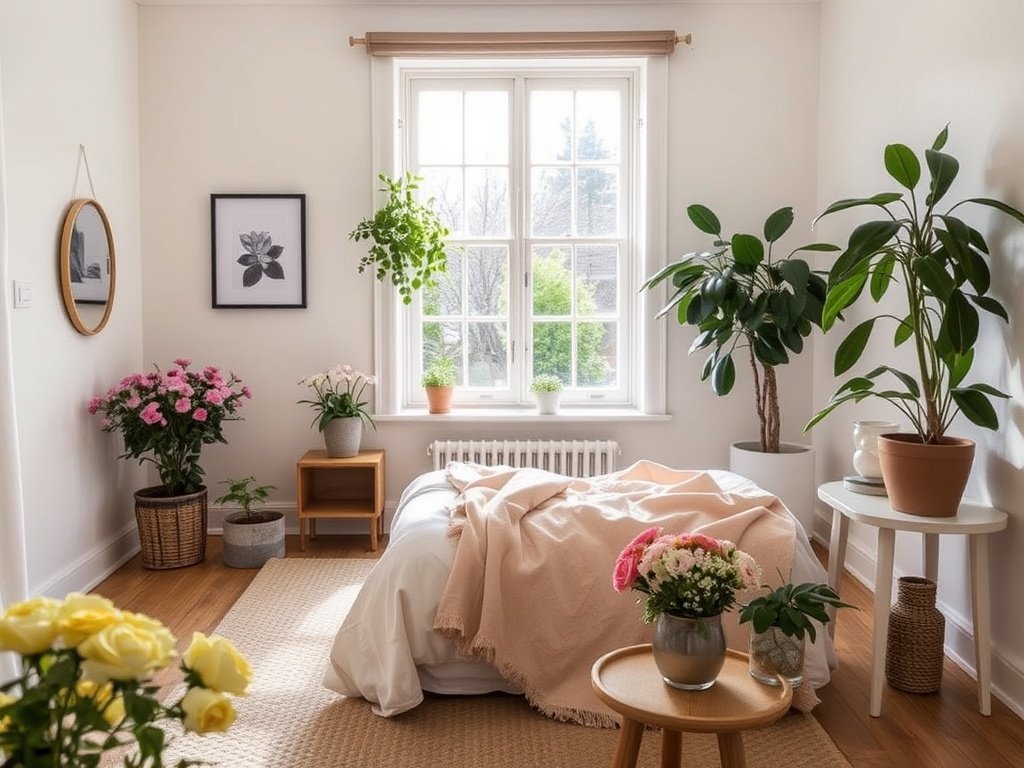 Bring in Fresh Flowers or Indoor Plants