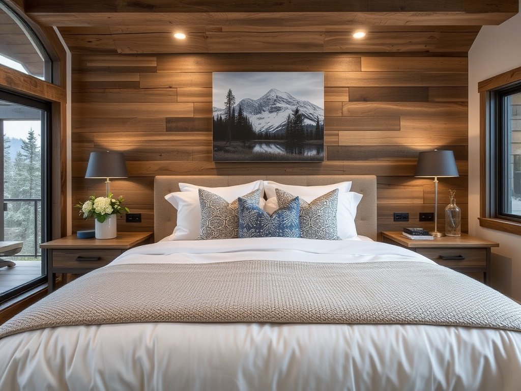 Modern Mountain Home Bedroom