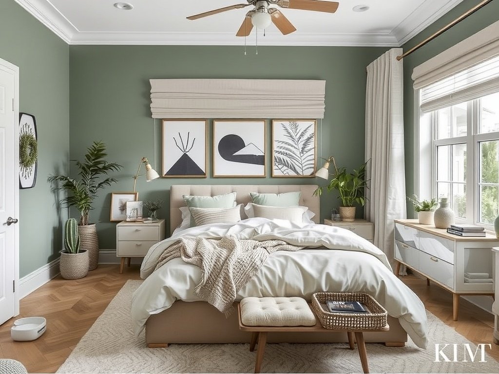 Soft Green Bedroom
