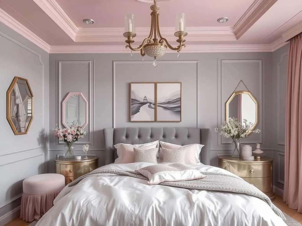 Dreamy Pink and Grey Bedrooms