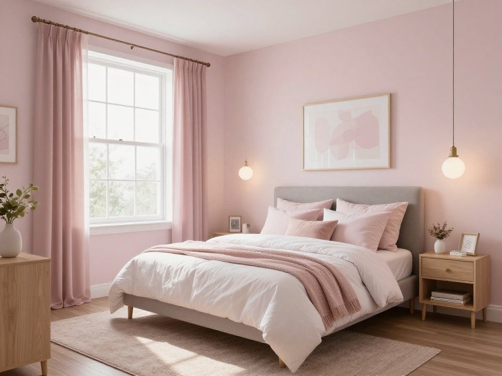 dreamy small master bedroom