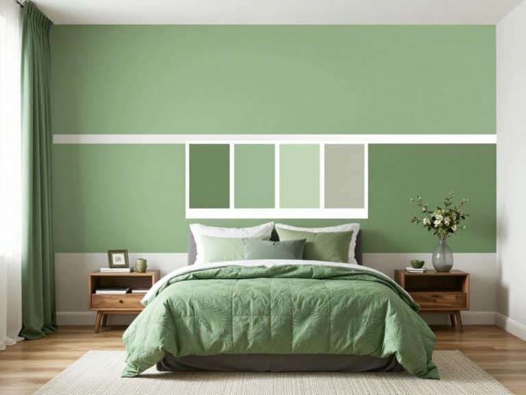 green bedroom