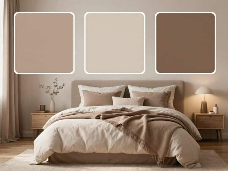 light brown bedroom