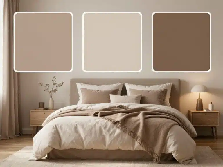 light brown bedroom