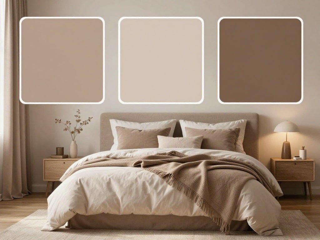 light brown bedroom