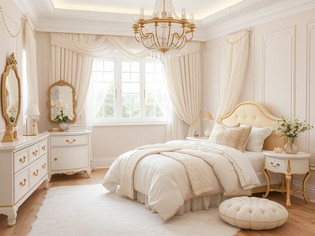 White and Gold for a Luxurious Dreamy Look