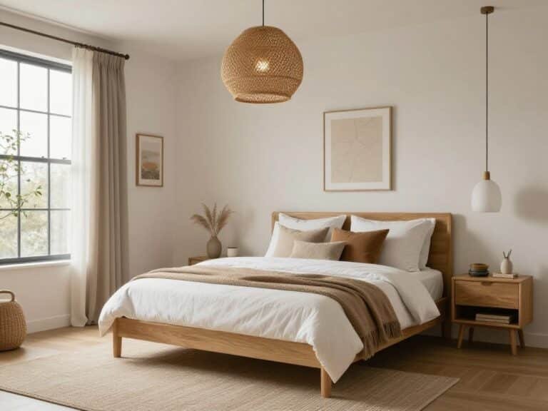 modern boho bedroom