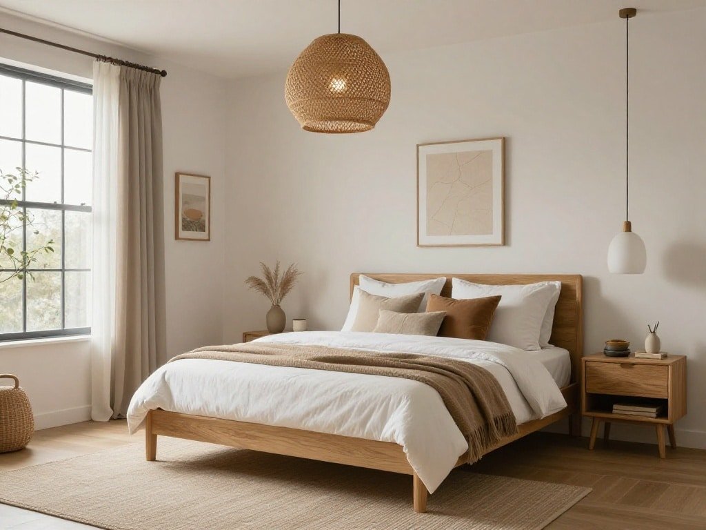 modern boho bedroom