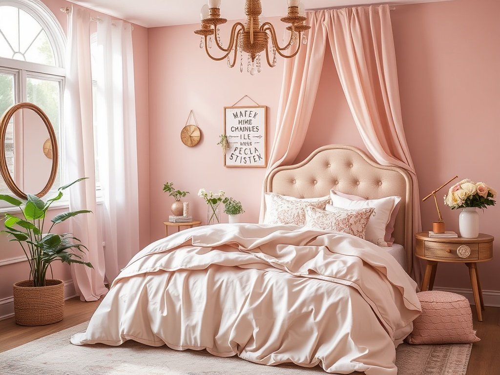 Dusty Rose for a Romantic Feel