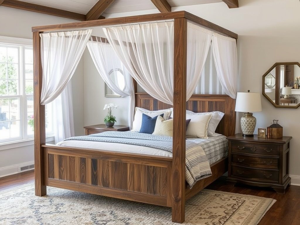 Rustic Canopy with Wooden Frames