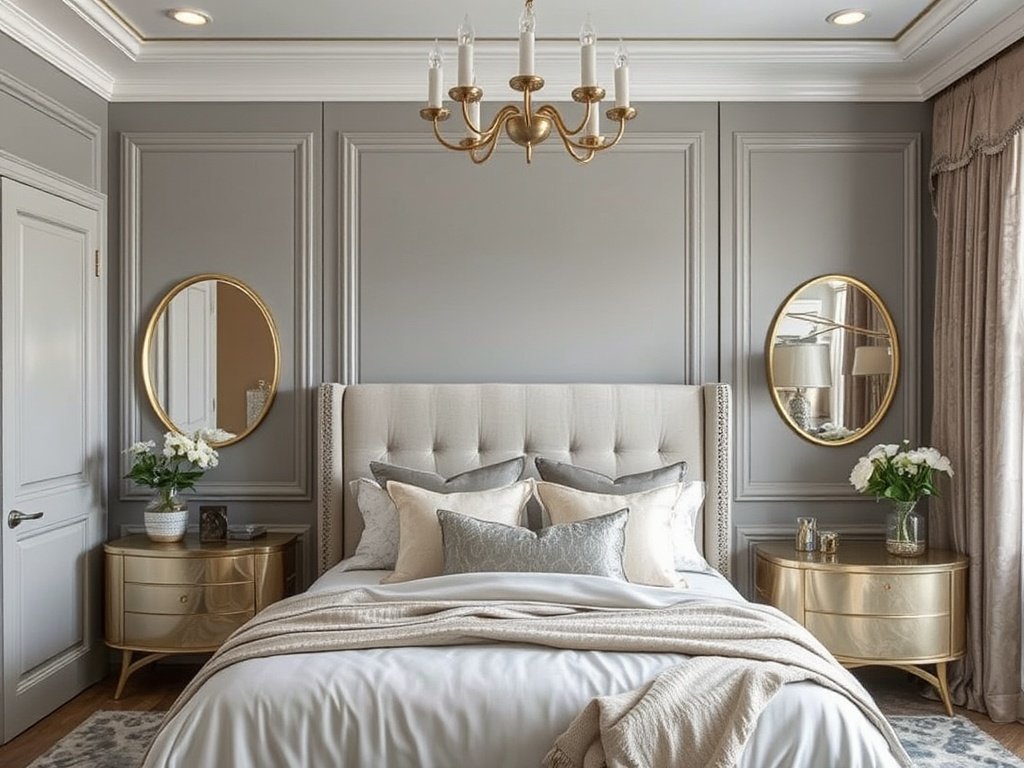 Subtle Metallic Accents for a Touch of Glam