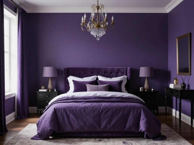 Moody Purple Bedroom Ideas