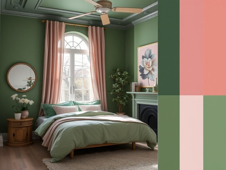 Green and Pink Color Palettes