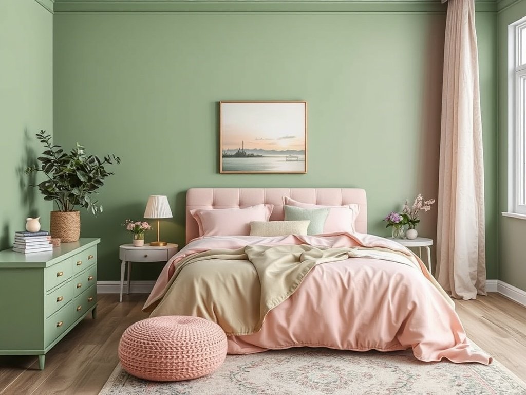 Green and Pink Color Palettes