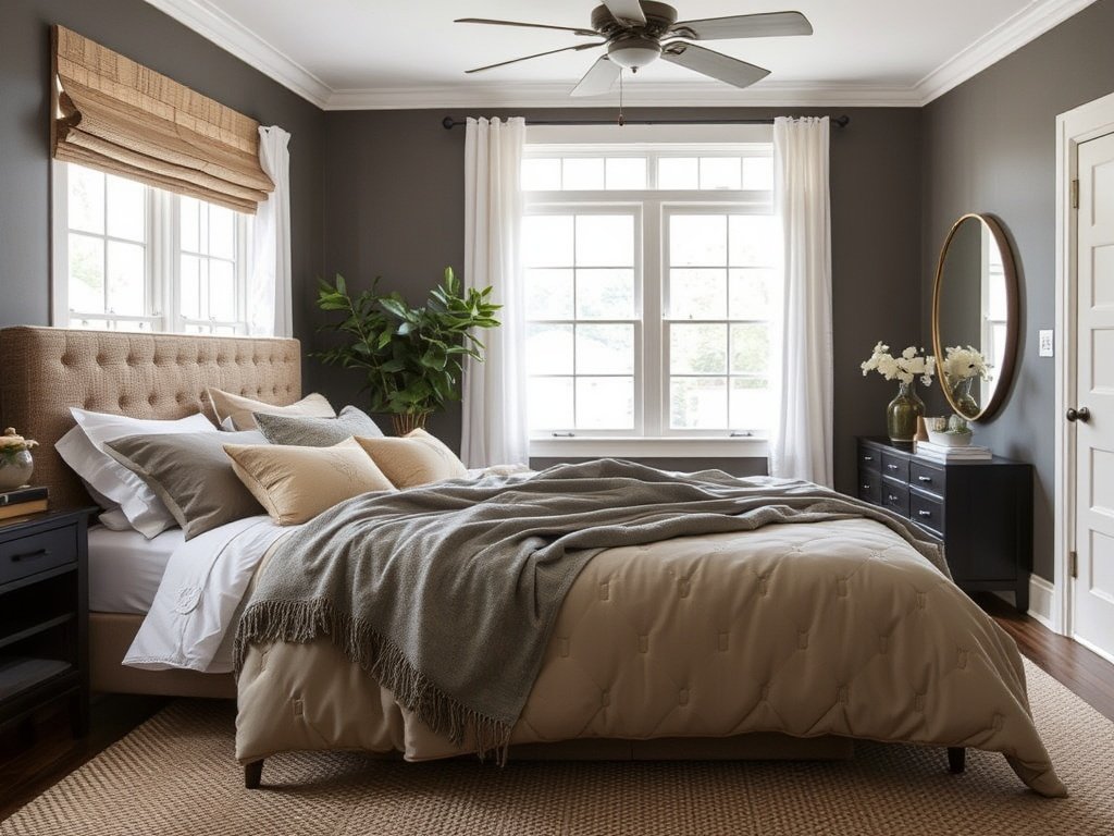Dark Earth-Tone Bedroom Ideas