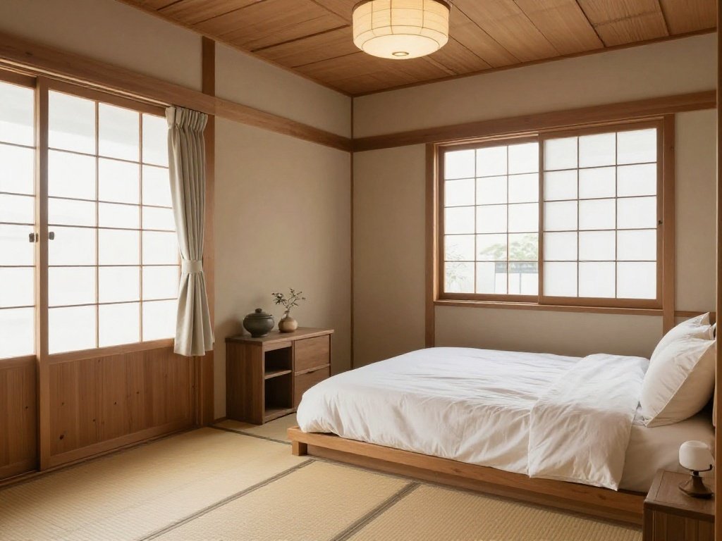 minimal Japanese bedroom