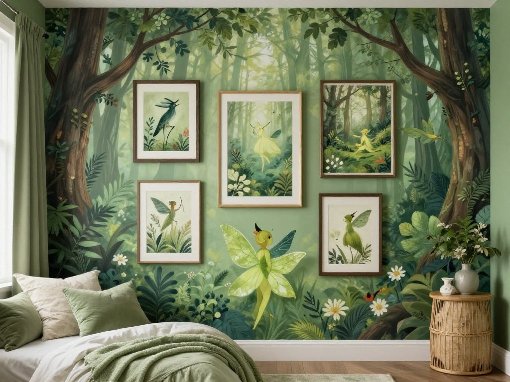 Forest-Inspired Gallery Walls